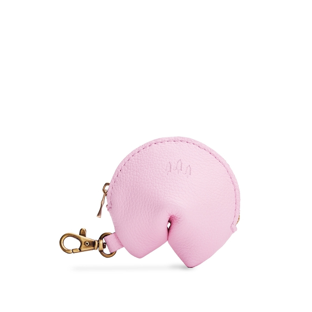 Portland leather Fortune Cookie Keychain (Pinkaboo pink) - Picture 2 of 6
